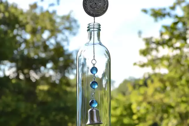 Wine Bottle Wind Chimes