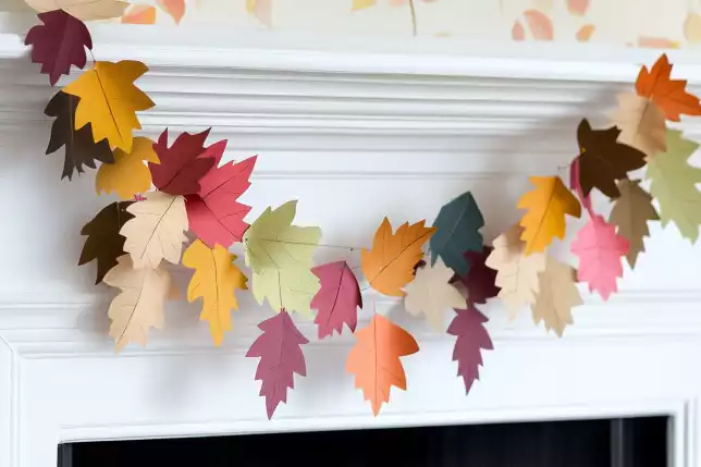 DIY Fall Leaf Garland