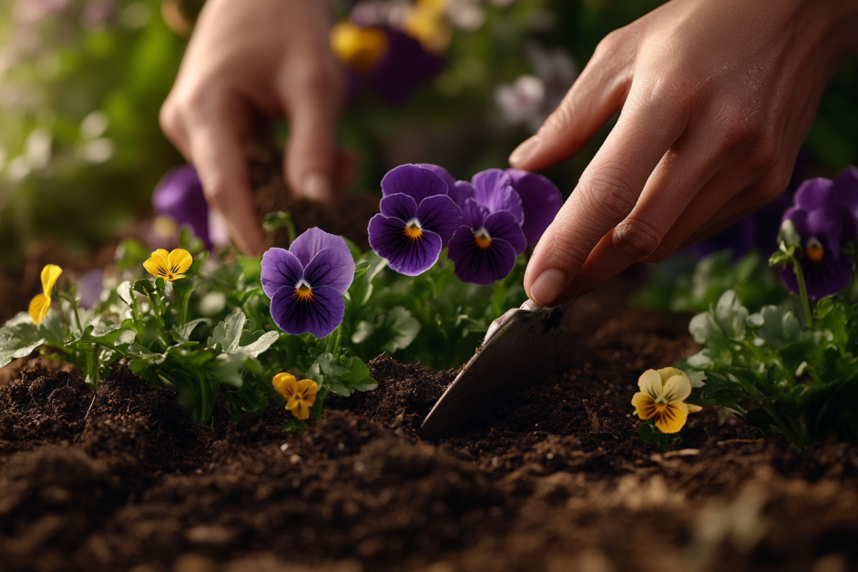 Steps on how to grow pansies from seeds.