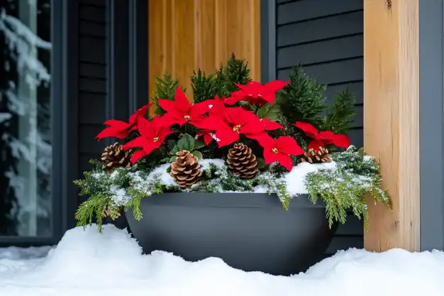 Winter Wonderland on Your Porch: 18 DIY Planter Ideas